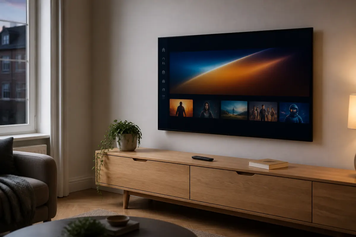 Living room TV ready for Tivi One setup